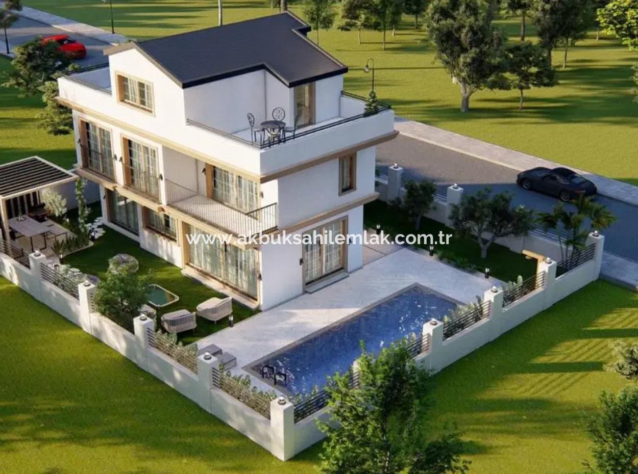 4 + 1 Villa For Sale In Didim Akbük