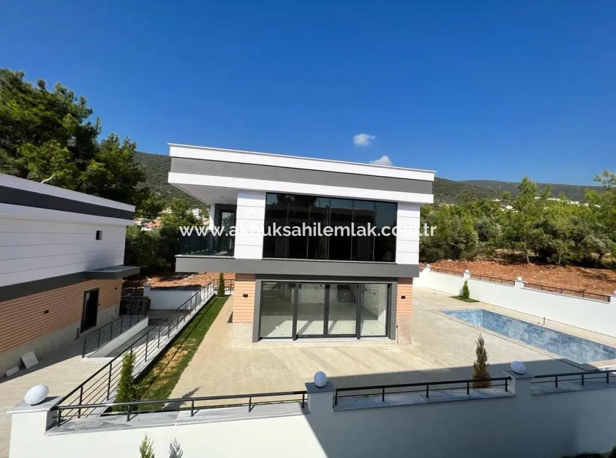 3 1 Detached House For Sale In Akbük With Separate Pool.