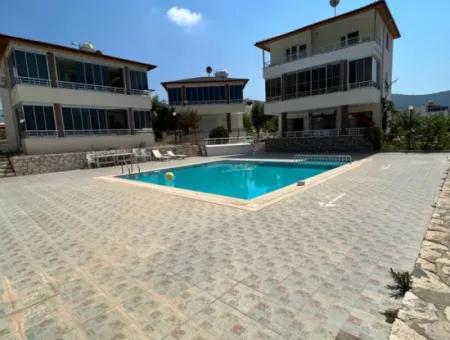 3 1 Detached House For Sale In Akbuk On A Complex With Pool