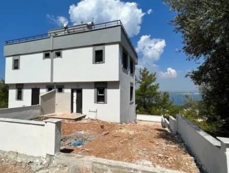 3 1 Detached House With Full Sea View In Akbük